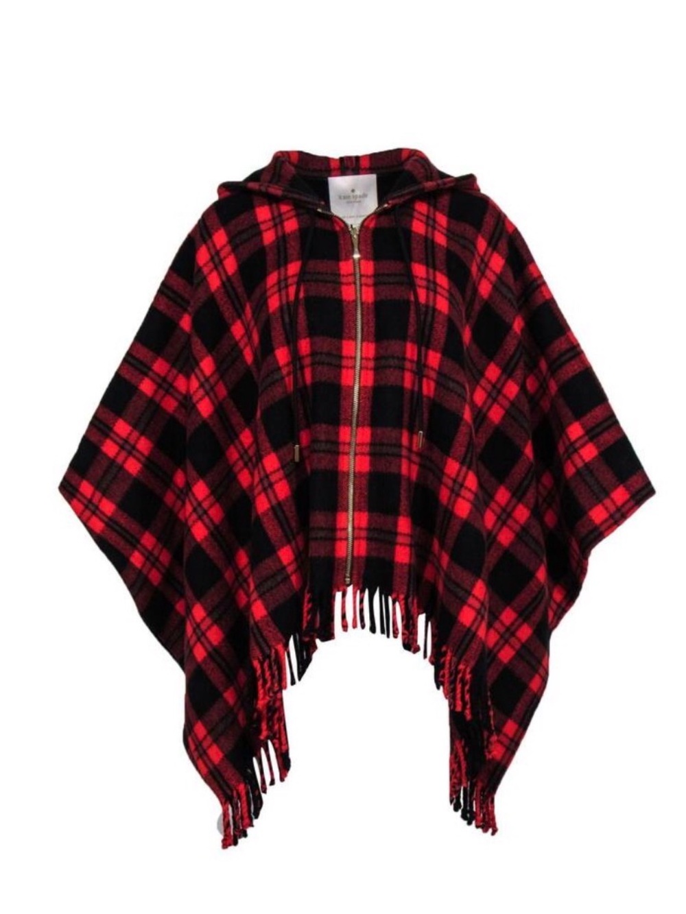 Kate Spade Fairytale Wool Blend Hooded Poncho